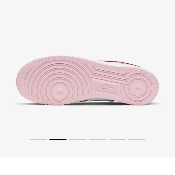 NWT NIB NIKE AIR FORCE 1 ‘07 M 9/W 10.5 TULIP PINK/WHITE/PINK FOAM/UNIVERSTY RED - Picture 5 of 10